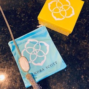 Kendra Scott White Tassel Necklace